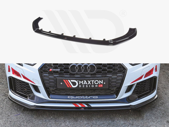 Maxton Design FRONT SPLITTER V.4 AUDI RS3 8V FACELIFT (2017-UP)