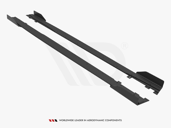 Maxton Design Street PRO Front Splitter + Flaps Mercedes A35 AMG / AMG-Line Aero Pack W177