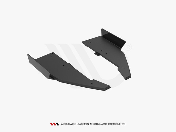 Maxton Design Street PRO Side Skirts Diffusers + Flaps Mercedes-AMG C63 Sedan / Estate W205 Facelift