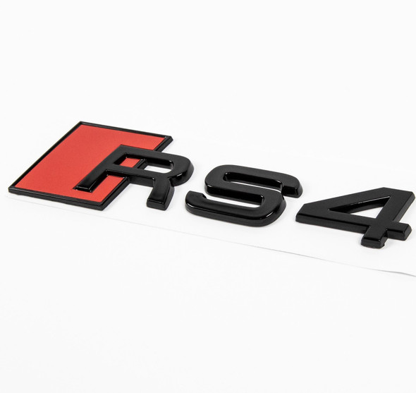 Gloss Black Audi RS4 Rear Badge