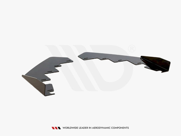 Maxton Design Street PRO Front Splitter + Flaps VW Polo GTI Mk6