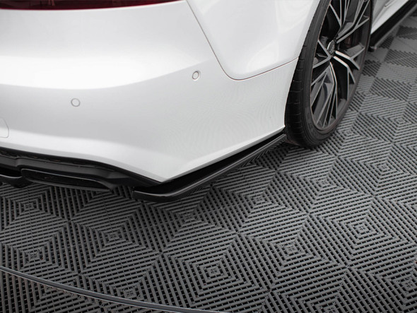 Maxton Design Rear Side Splitters Audi A7 S-Line C7 FL - Textured