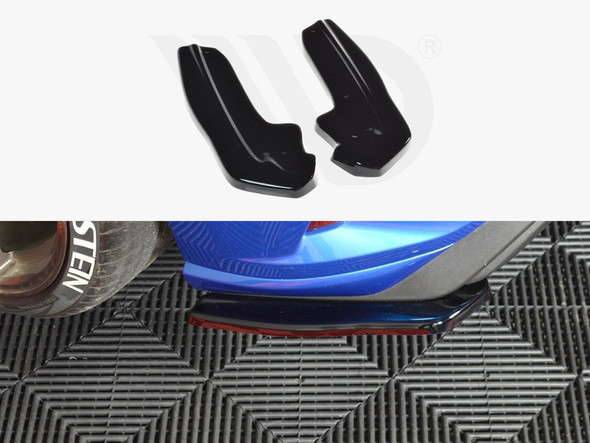 Maxton Design Rear Side Splitters V.1 Ford Focus ST-Line Mk4 - Textured