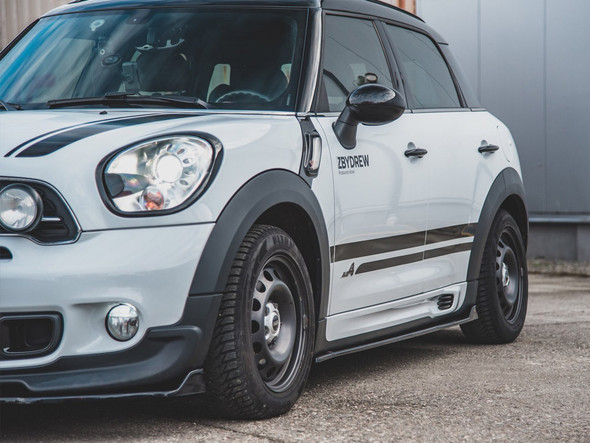 Maxton Design Side Skirts Diffusers Mini Countryman JCW MK1 (2012-2016) - Carbon Look