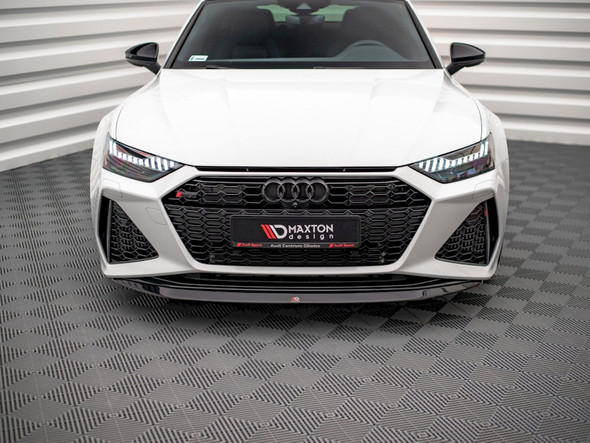 Maxton Design Front Splitter V3 Audi RS6 C8 / RS7 C8 (2019-) - Textured Maxton Design Front Splitter V3 Audi RS6 C8 / RS7 C8 (2019-) - Textured