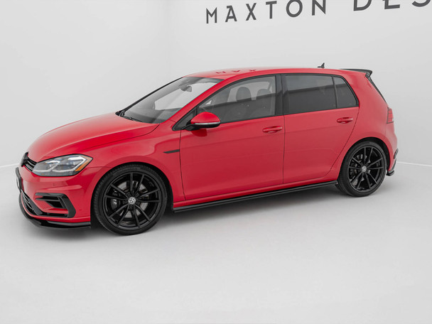 Maxton Design Side Skirts Diffusers V.2 Volkswagen Golf R / R-Line Mk7 Facelift