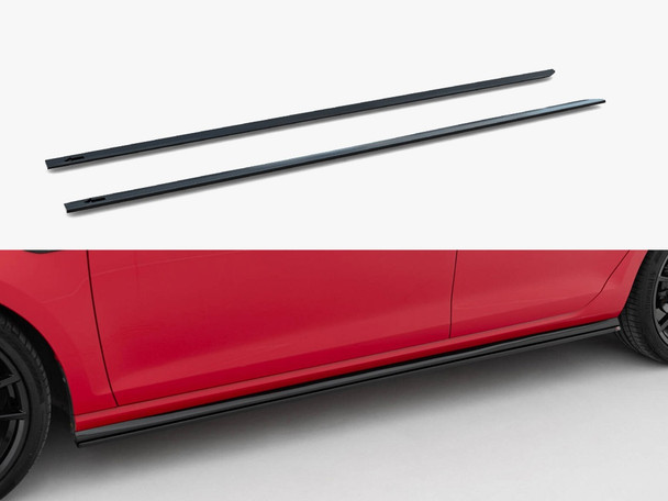 Maxton Design Side Skirts Diffusers V.2 Volkswagen Golf R / R-Line Mk7 Facelift