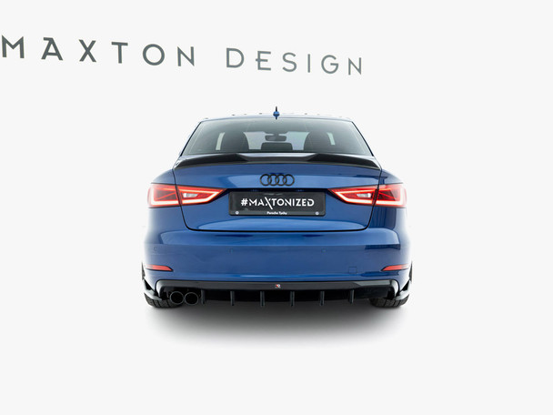 Maxton Design Rear Valance Audi A3 Sedan 8V (Version with dual exhaust tips on one side)