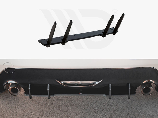 Maxton Design Street PRO Rear Diffuser Toyota GR Yaris Mk4 - Black-Red
