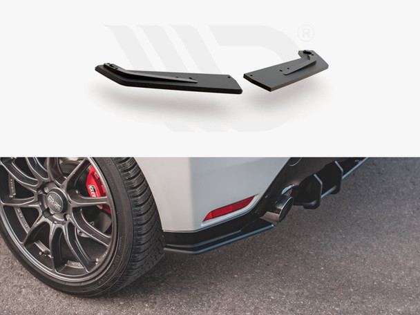 Maxton Design Street PRO Rear Side Splitters Toyota GR Yaris Mk4 - Black-Red Maxton Design Street PRO Rear Side Splitters Toyota GR Yaris Mk4 - Black-Red