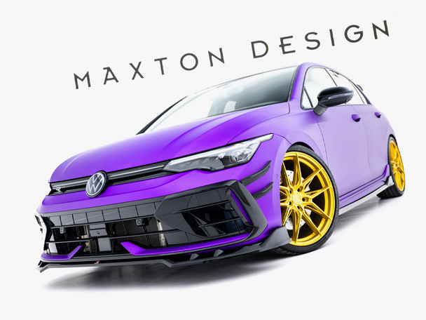 Maxton Design Front Splitter V.1 Volkswagen Golf R Mk8 Facelift