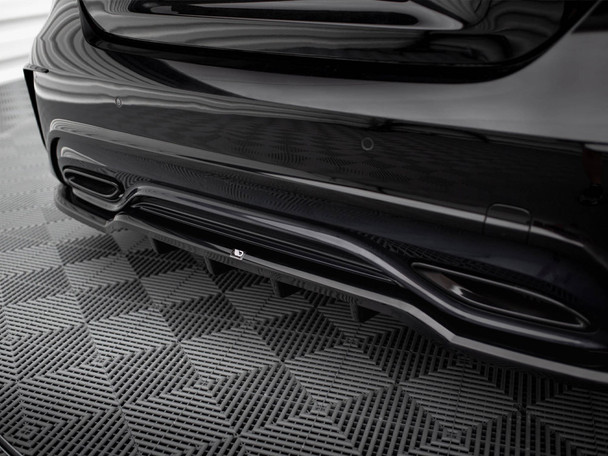 Maxton Design Rear Splitter (Vertical Bars) Mercedes-Benz A AMG-Line W176 Facelift