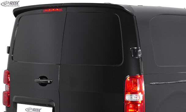 RDX Roof Spoiler for CITROEN Jumpy / SpaceTourer & FIAT Scudo / Ulyssee & OPEL/VAUXHALL Zafira Life / Vivaro & PEUGEOT Expert / Traveller & TOYOTA ProAce / ProAce Verso with 2 Rear Doors / Wing Doors