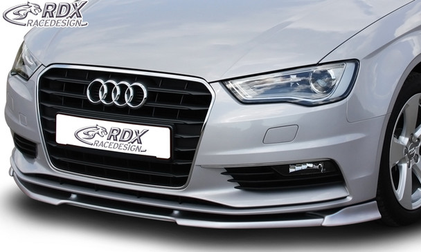 RDX Front Spoiler VARIO-X for AUDI A3 8V, 8VA Sportback, 8VS Sedan, 8V7 Convertible Front Lip Splitter