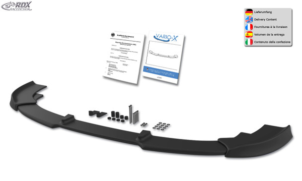 RDX Front Spoiler VARIO-X for BMW 6-series E63 / E64 2007+ Front Lip Splitter