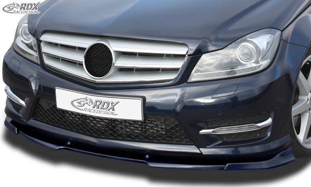 RDX Front Spoiler VARIO-X for MERCEDES C-class W204 / S204 AMG-Styling 2011+ (Fit for Cars with AMG-Styling Frontbumper) Front Lip Splitter