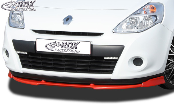 RDX Front Spoiler VARIO-X for RENAULT Clio 3 Phase 2 (not RS) Front Lip Splitter