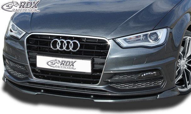 RDX Front Spoiler VARIO-X for AUDI A3 8V, 8VA Sportback, 8VS Sedan (S-Line- / S3 Frontbumper. -2016) Front Lip Splitter
