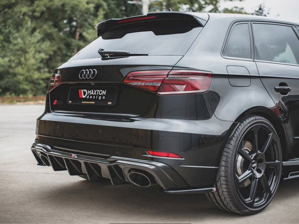 Maxton Design Rear Side Splitters V.2 Audi Rs3 8V Sportback Facelift (2017-Up)