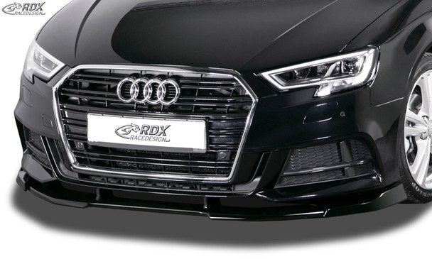 RDX Front Spoiler VARIO-X for AUDI A3 8V, 8VA Sportback, 8VS Sedan, 8V7 Convertible S-Line & S3 (Facelift 2016+) Front Lip Splitter