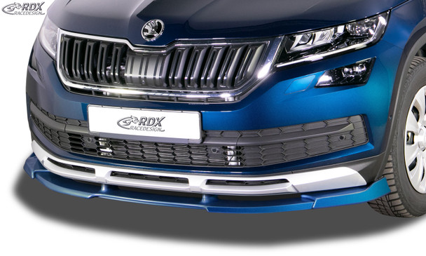 RDX Front Spoiler VARIO-X for SKODA Kodiaq Scout (NS) Front Lip Splitter