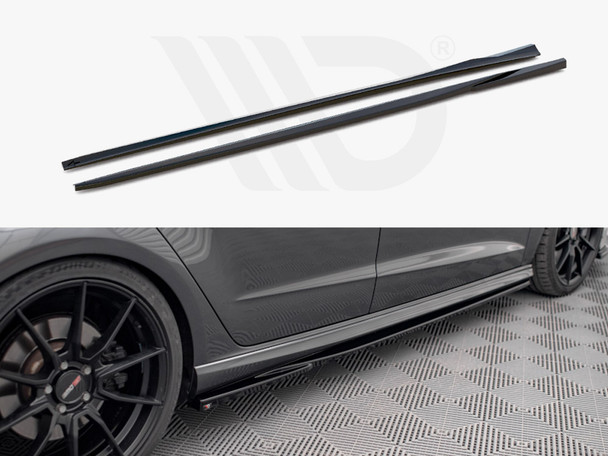 Maxton Design SIDE SKIRTS DIFFUSERS AUDI S3 SPORTBACK 8V FACELIFT