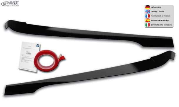 RDX Headlight Covers for BMW 3-series (G20/G21) (G... / 2019-2022) black highgloss