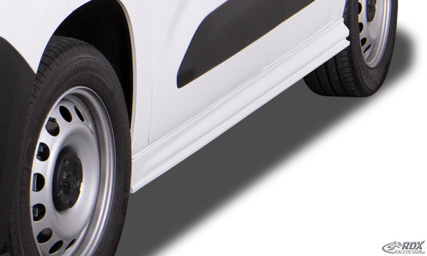 RDX Sideskirts for CITROEN Berlingo, PEUGEOT Partner & Rifter, OPEL Combo, TOYOTA ProAce City (Type E, 2018+) "Edition"