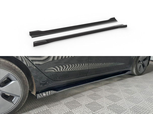 Motordrome Side Skirts Extensions Tesla Model 3 Mk1 / Mk1 Facelift