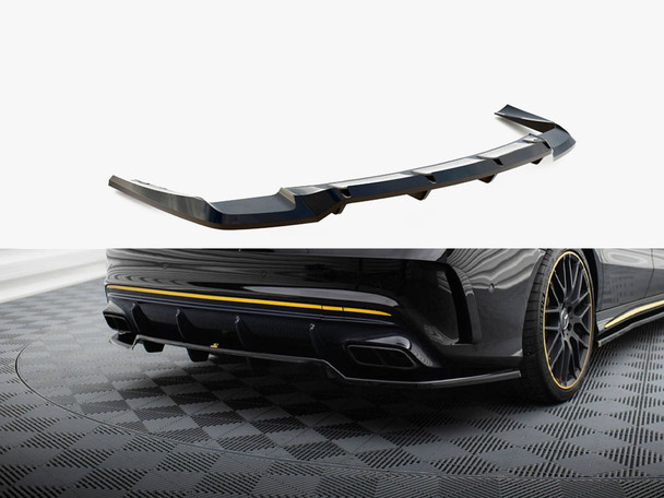 Maxton Design Rear Splitter (Vertical Bars) Mercedes-AMG CLA 45 C117 Facelift model