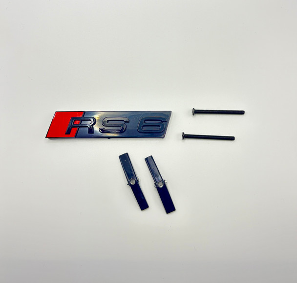 RS6 Grille Badge Gloss Black
