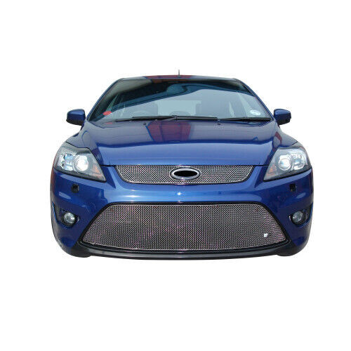 Zunsport Ford Focus ST 08MY - Front Full Lower Grille Set - Silver finish (2008 to 2010)