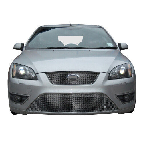 Zunsport Ford Focus ST 05MY - Full Lower Front Grille Set - Silver finish (2005 to 2007)