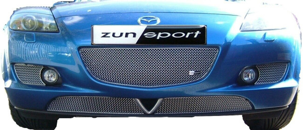 Zunsport Mazda RX8 Full Grille Set  - Silver finish (2004 to 2008)