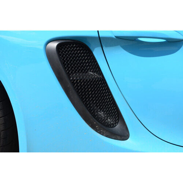 Zunsport Porsche 718 Boxster / Cayman GTS 4.0 - Side Vent Grille Set - Black finish (2020 -)