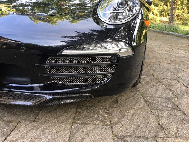Zunsport Porsche 991 Carrera C2 - Outer Grille Set (With Parking Sensors) - Silver Finish (2011 - 2015)