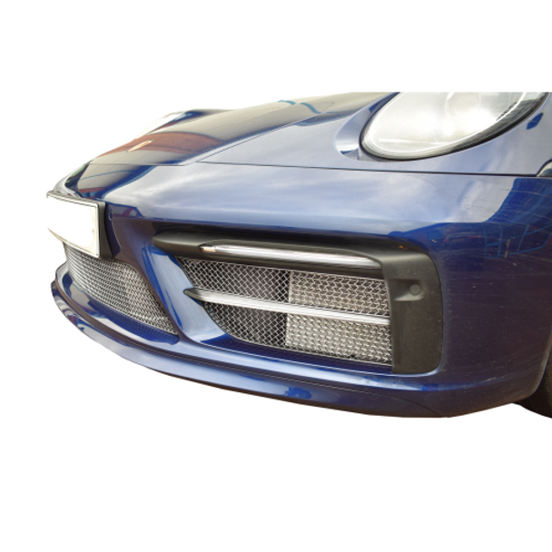 Zunsport Porsche 992 Carrera (Sport Design Package) - Front Grille Set - Silver Finish (2018 -)