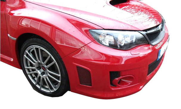 Zunsport Subaru Impreza STi - Air Dam Grille Set - Black finish (2011 to 2014)
