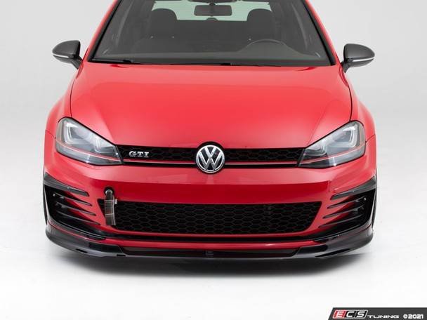 ECS Tuning Front Lip Spoiler - Gloss Black (Version 1) - Golf Mk7 GTI