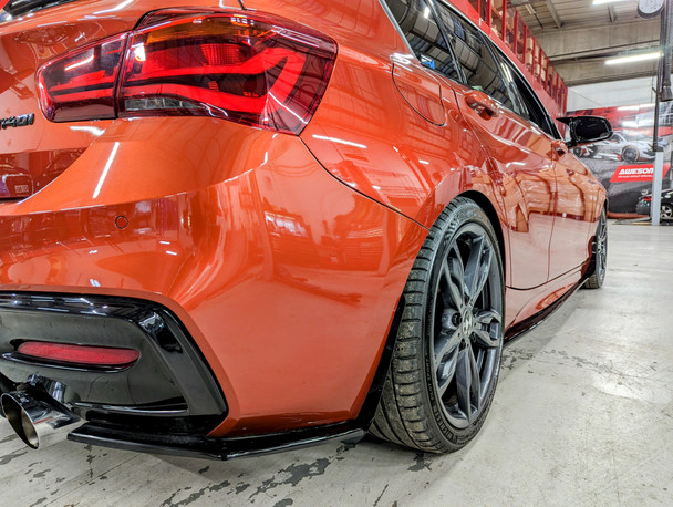 AP Design Gloss Black Plastic Arch Guards Front+Rear - F20 M135/M140