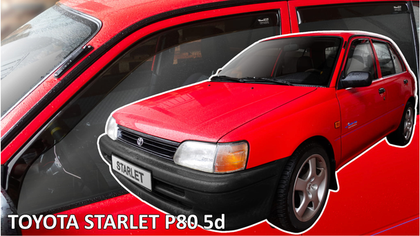 Team Heko Wind Deflectors - TOYOTA STARLET P80 (5 Door) 1989 - 1996