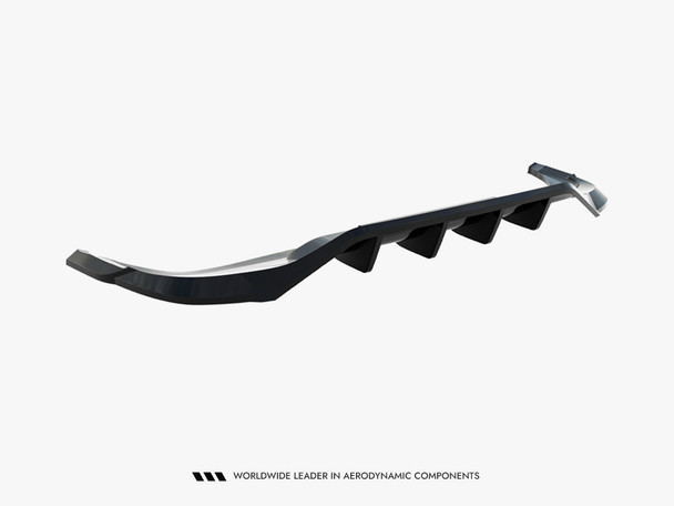 Maxton Design Rear Splitter (Vertical Bars) Volkswagen Tiguan R-Line Mk3