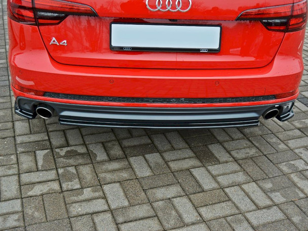 Maxton Design Central Rear Splitter Audi A4 S-Line B9 Avant
