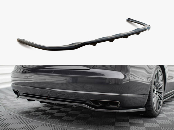 Maxton Design Central Rear Splitter (Vertical Bars) Audi A8 D4 Facelift