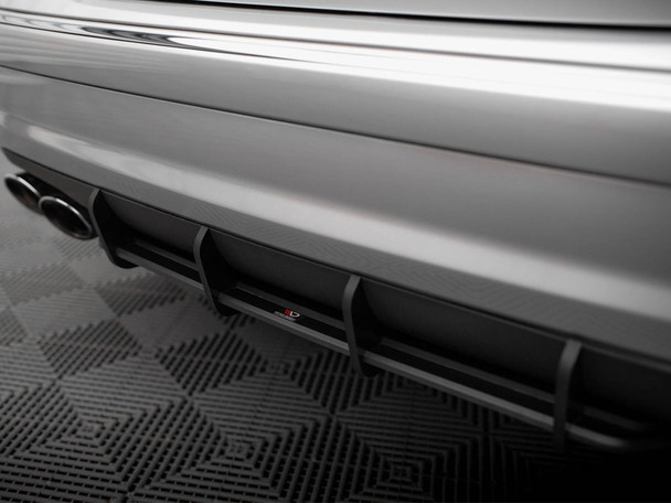 Maxton Design Central Rear Splitter (Vertical Bars) Audi A8 D5