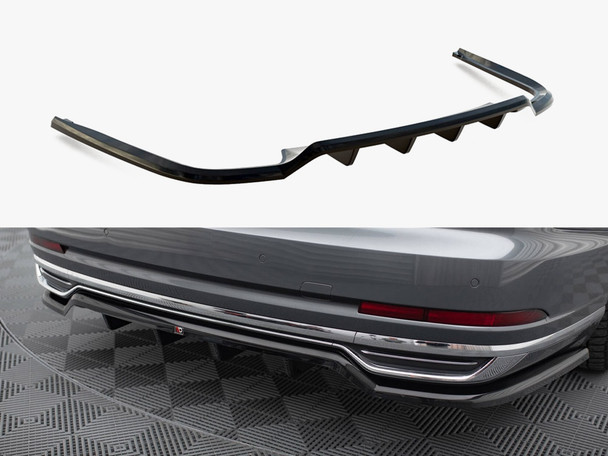 Maxton Design Central Rear Splitter (Vertical Bars) Audi A8 D5