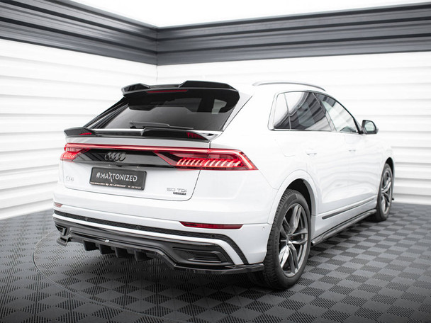 Maxton Design Central Rear Splitter (Vertical Bars) Audi Q8 S-Line Mk1