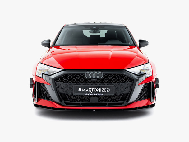 Maxton Design Street Pro Front Splitter + Flaps Audi Rs3 Sedan 8Y Facelift