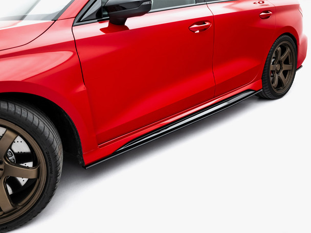 Maxton Design Street Pro Side Skirts Diffusers + Flaps Audi Rs3 Sedan 8Y Facelift