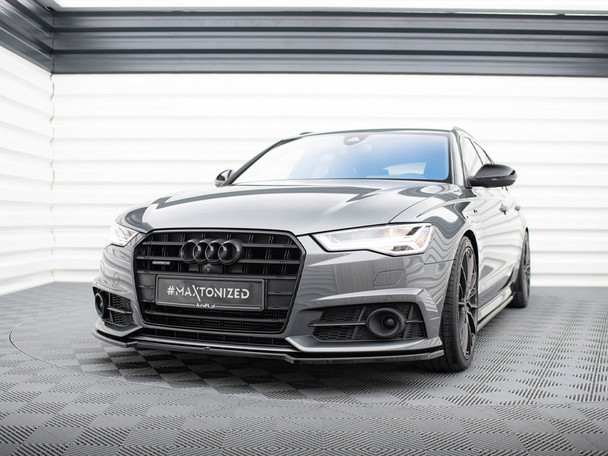 Maxton Design Front Splitter V.2 Audi A6 / A6 C7 S-Line / S6 C7 Facelift